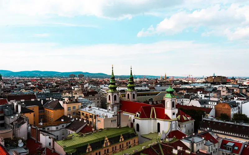 Stadt Wien von oben