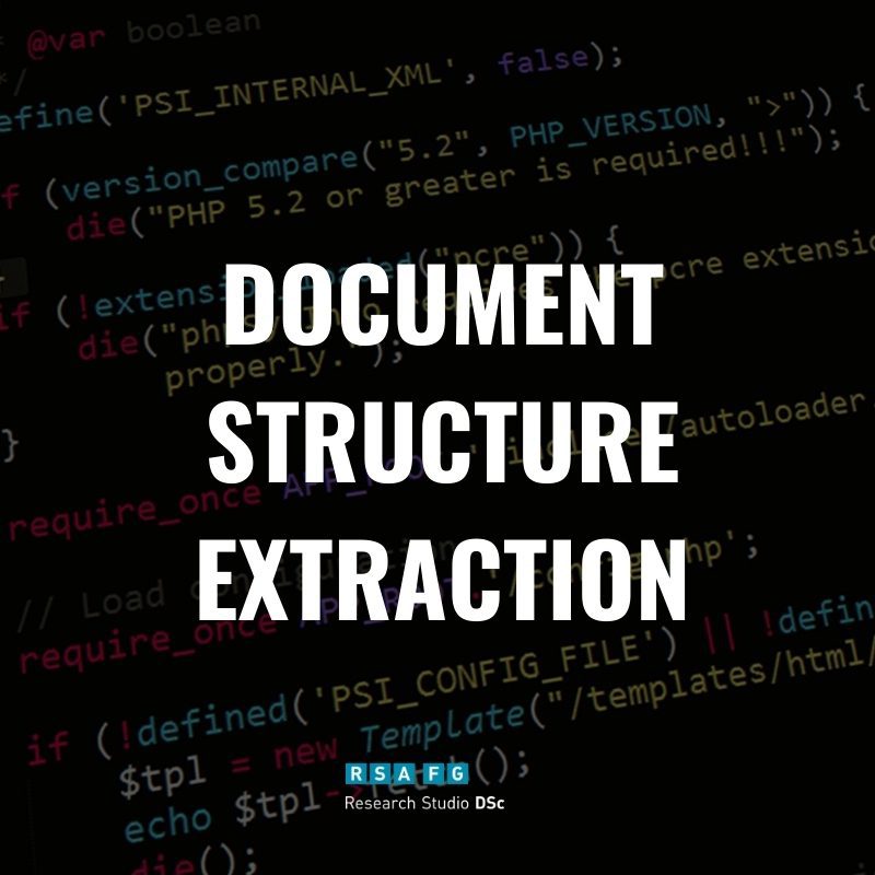 Document Structure Extraction – Research Studios Austria FG